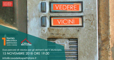 Educare al teatro. Vedere vicini